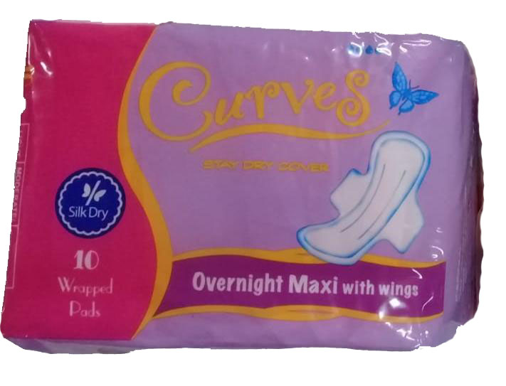 Curves Overnight Maxi with wings Image